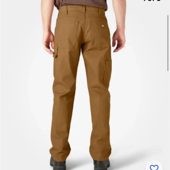 Dickies Carpenter jeans relaxed fit straight leg size 42 x 32 brown tool pockets - Picture 1 of 7
